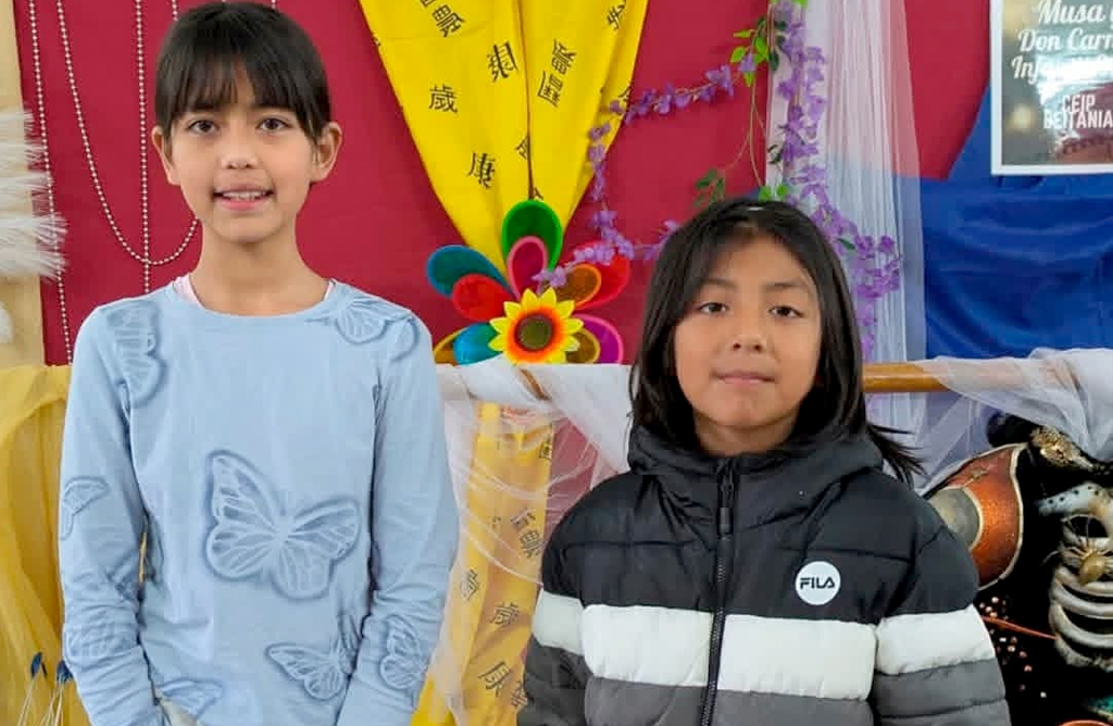 Bonnie Monserrat Delgado y Thiago Fernando Bu�uay son la Musa y Don Carnal infantiles